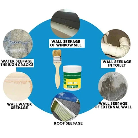 Waterproof Sealant Transparent Adhesive Toilet Anti-Leak Agent | Roof Damaged Agent Sealant Leak Trap Repair