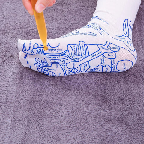Foot Massage Acupressure Socks (SOCKS + STICK)