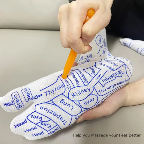 Foot Massage Acupressure Socks (SOCKS + STICK)