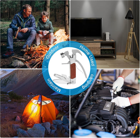 14-in-1 Stainless Steel Multitool Hammer – Your Ultimate Outdoor Companion