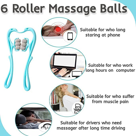 6-Wheel Neck Pressure Point Massager