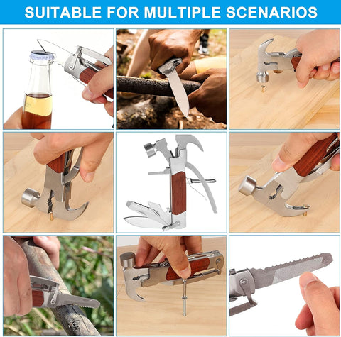 14-in-1 Stainless Steel Multitool Hammer – Your Ultimate Outdoor Companion