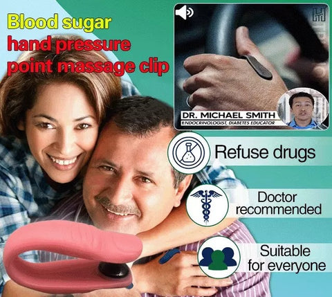 Blood Pressure & Sugar Levels Managing LI4 Acupressure Clip