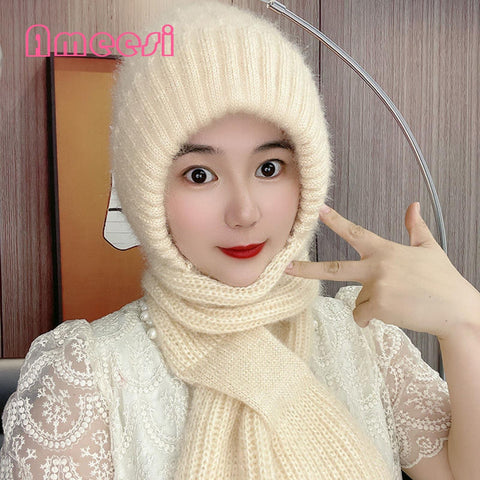 Stylish Winter Hat Scarf for Women