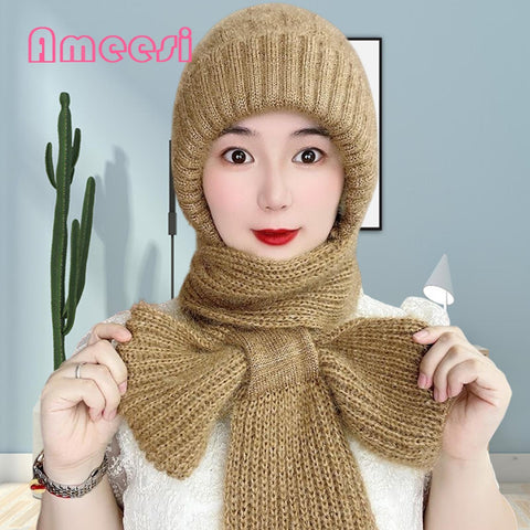Stylish Winter Hat Scarf for Women