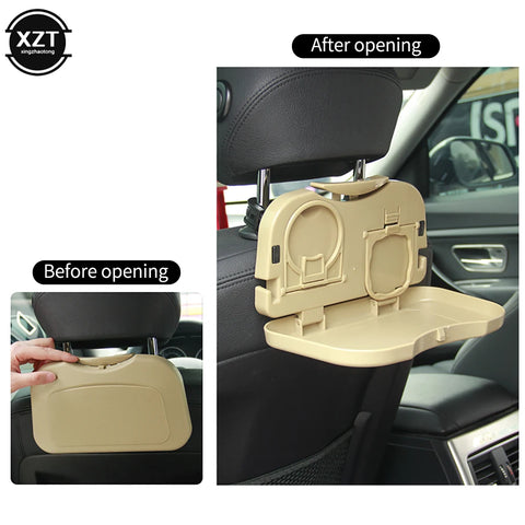 Multi-Functional Foldable Car Back Seat Organizer with Tray Table & Cup Holder
