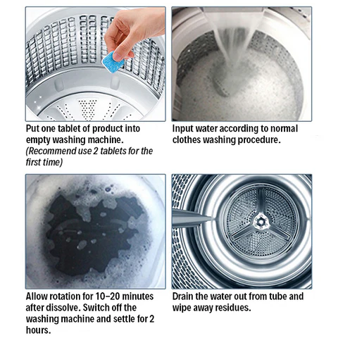 Washing Machine Cleaning Tablets ( Pack Of 12 )