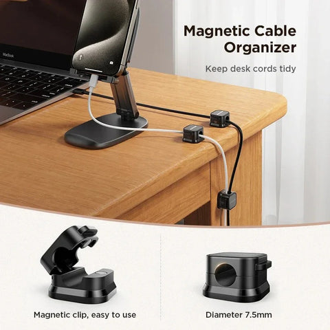Adjustable Magnetic Cable Clips ( 3 Pcs )