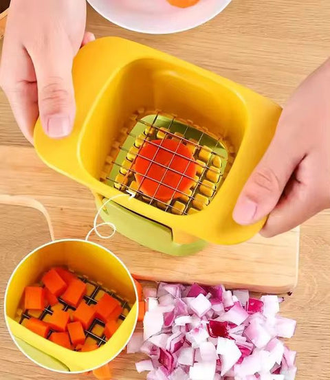 2-In-1 Kitchen Vegetable Chopper Dicing & Slitting