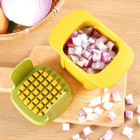 2-In-1 Kitchen Vegetable Chopper Dicing & Slitting