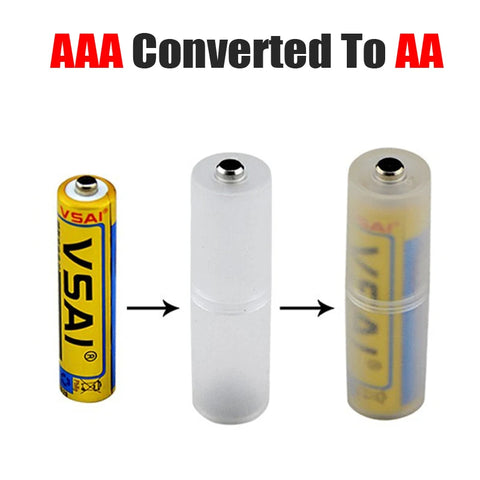 AAA To AA Size Cell Converter (Pack of 6)