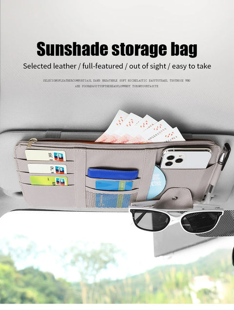 Car Sun Visor Organizer Multi-Pocket