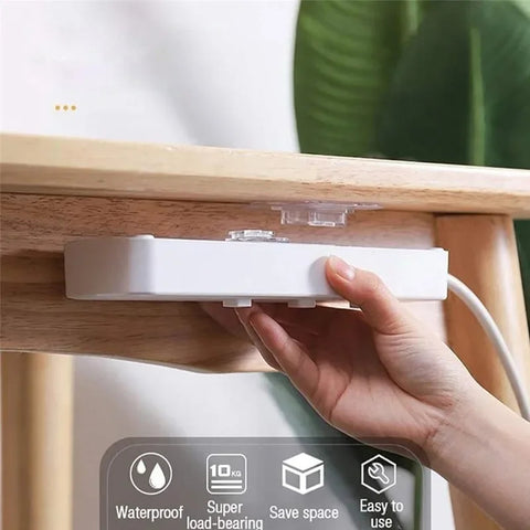 Double-Sided Adhesive Wall Hooks (Pack Of 10 Hooks)