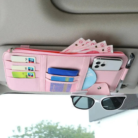 Car Sun Visor Organizer Multi-Pocket