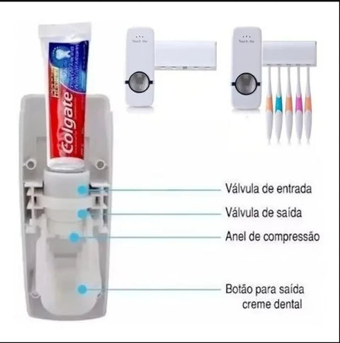 Automatic Tooth Paste & Brush Dispenser