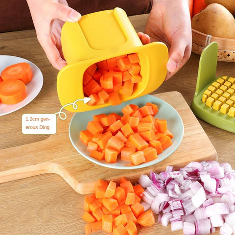 2-In-1 Kitchen Vegetable Chopper Dicing & Slitting