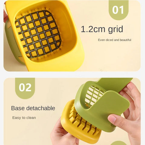 2-In-1 Kitchen Vegetable Chopper Dicing & Slitting