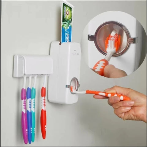Automatic Tooth Paste & Brush Dispenser