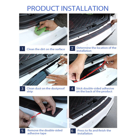 Car Rear Trunk Sill Bumper Guard