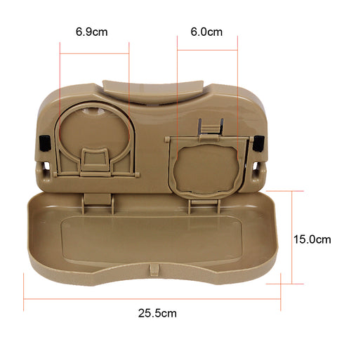Multi-Functional Foldable Car Back Seat Organizer with Tray Table & Cup Holder